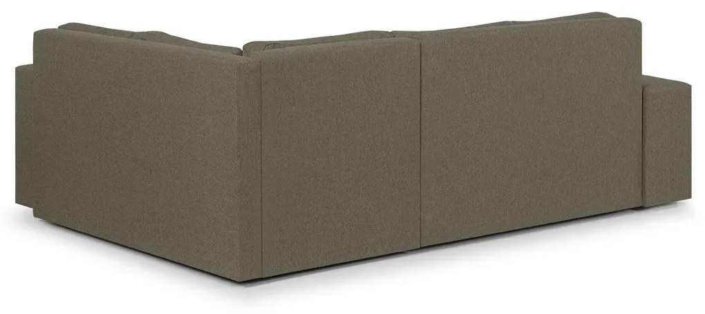 Rozkládací rohová sedací souprava MODO3 + 2 Taburety Světle hnědá