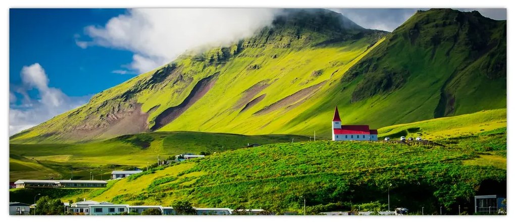 Obraz horskej krajiny (120x50 cm)