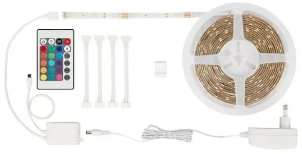Brilo - LED RGBW Stmievateľný pásik 6,5m LED/22W/230V + DO