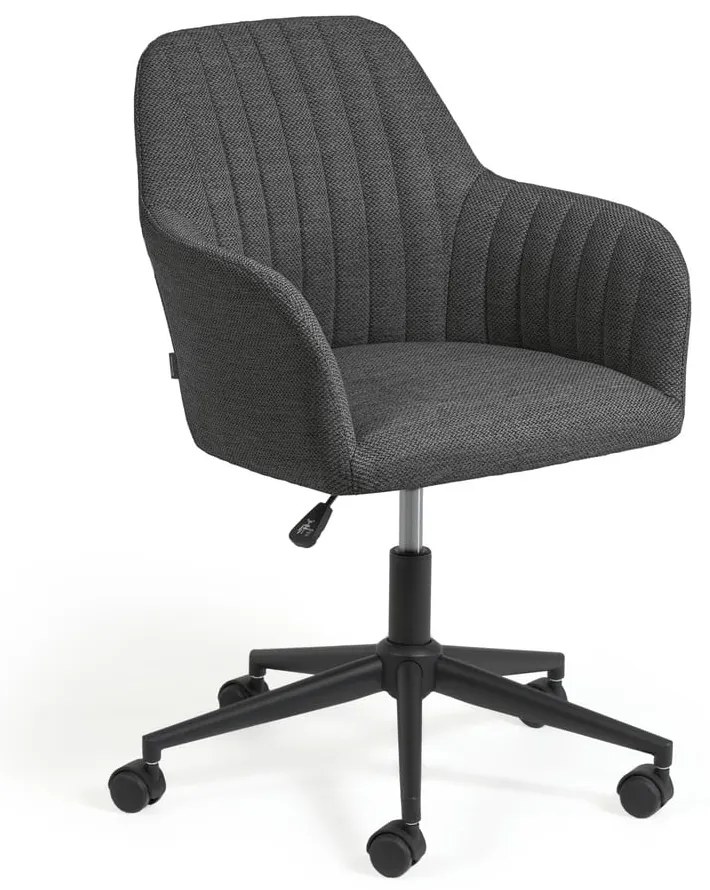 Tmavosivá kancelárska stolička Kave Home Madina