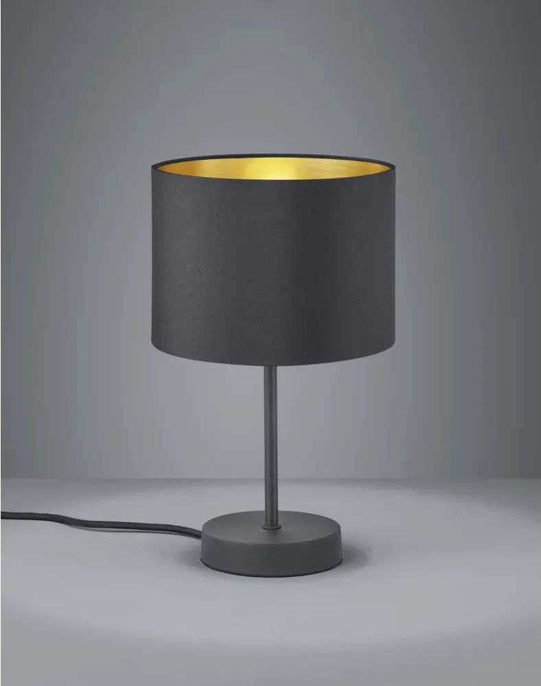 Trio HOSTEL 508200179 nočná stolová lampa  matný čierny   kov   excl. 1 x E27, max. 40W   IP20