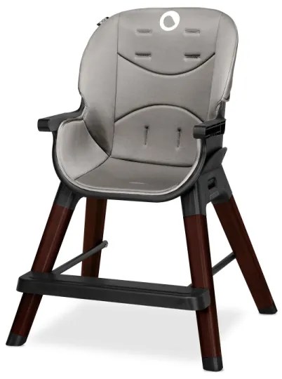 Lionelo - Detská jedálenská stolička 2v1 MONA Black Onyx