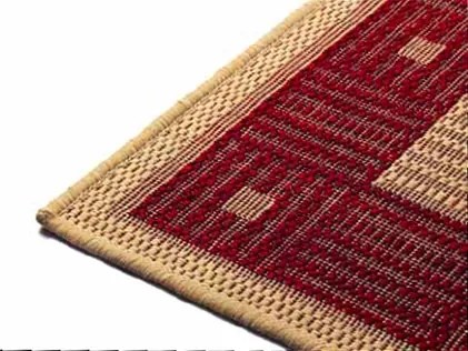 Oriental Weavers, Kusový koberec Sisalo / DAWN 879 / O44P (J84 Red) – na von aj na doma, 160x230, béžová, chodba / predsieň