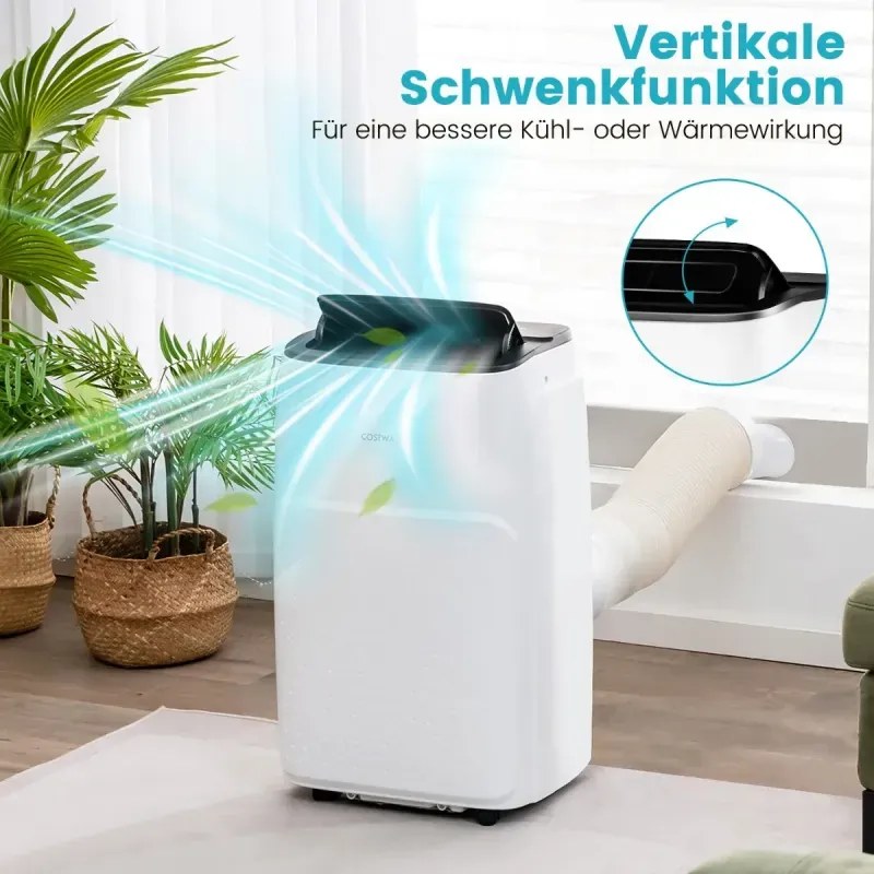 Prenosná klimatizácia 4 v 1 12000 BTU Kúrenie a chladenie Ventilácia a odvlhčovač (3,5 kW - 12000 - 35 m² (105 m³) - WIFI (iba chladenie)