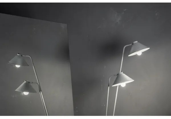 Argon 7074 - Stojacia lampa GABIAN 2xE27/15W/230V biela