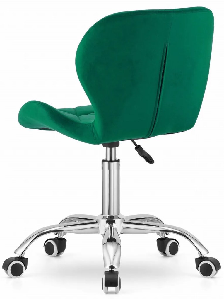 Prehouse Otočná stolička AVOLA, zamat - zelená