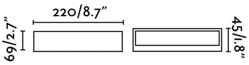 FARO 71052 - LED Vonkajšie nástenné svietidlo TOLUCA LED/16W/230V IP65