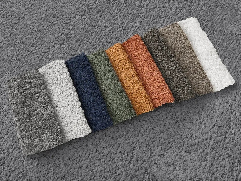 Sivá rozkladacia/s úložným priestorom rohová pohovka z textílie buklé (pravý roh/s leňoškou) Montaigne – Bobochic Paris