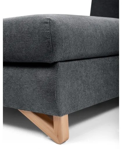 Rozkladacia rohová čalúnená sedacia súprava AVESTA, v tvare L, ľavá, antracit, s úložným priestorom