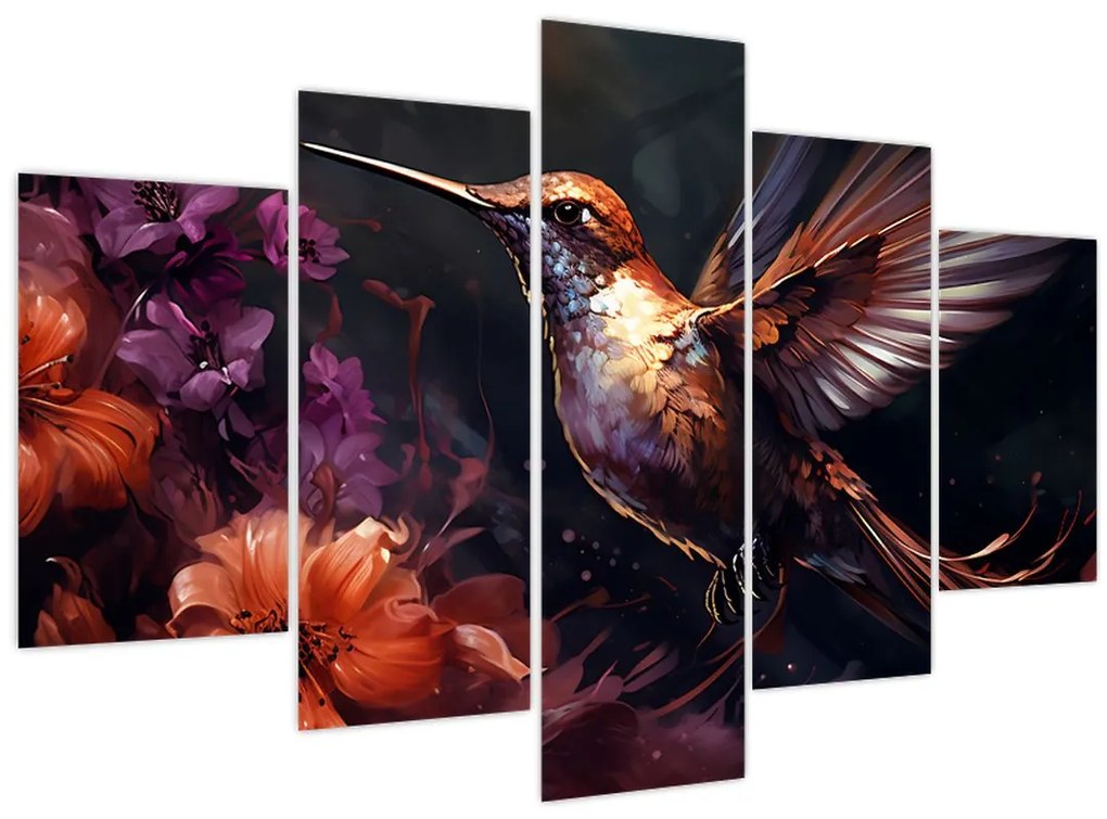 Obraz - Kolibrík (150x105 cm)
