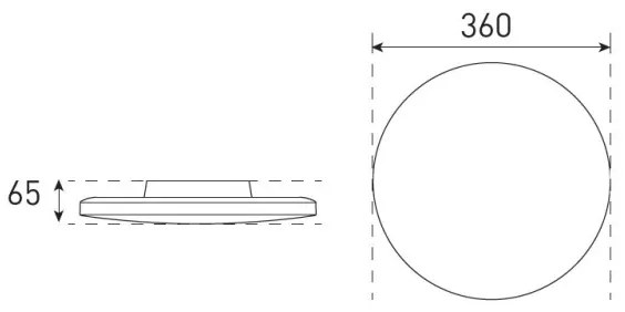 LED stmievateľné stropné svietidlo VARIO NOVA LED/13/18W/230V pr. 36 cm IP44 bie