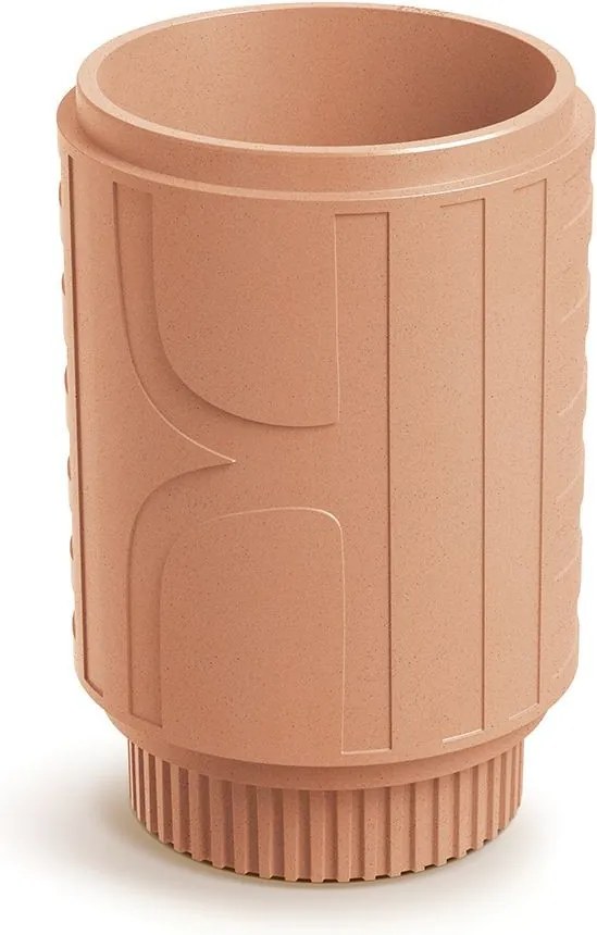 Plastový květináč FOLKAS ROUNDOS MIDL 40 cm terakota