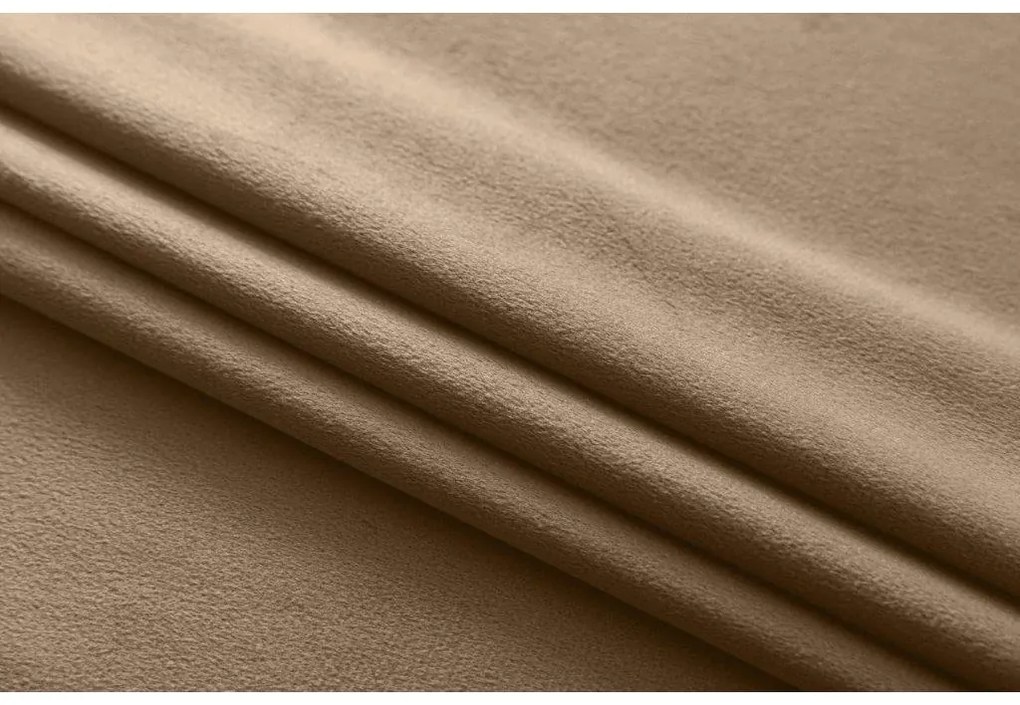 Svetlohnedý zatemňovací záves VELVET 140x250 cm Zavesenie: Kovové krúžky