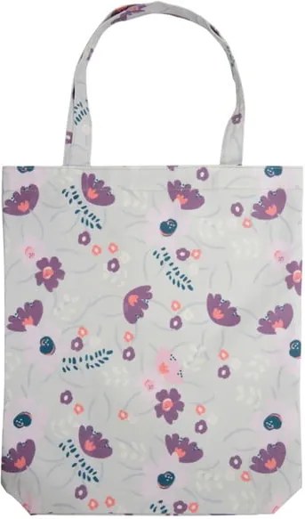 Svetlofialová nákupná taška Busy B Floral Shopper