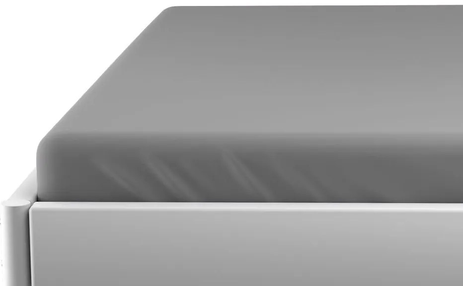 Jersey plachta do detskej postieľky sivá 70 x 140 cm