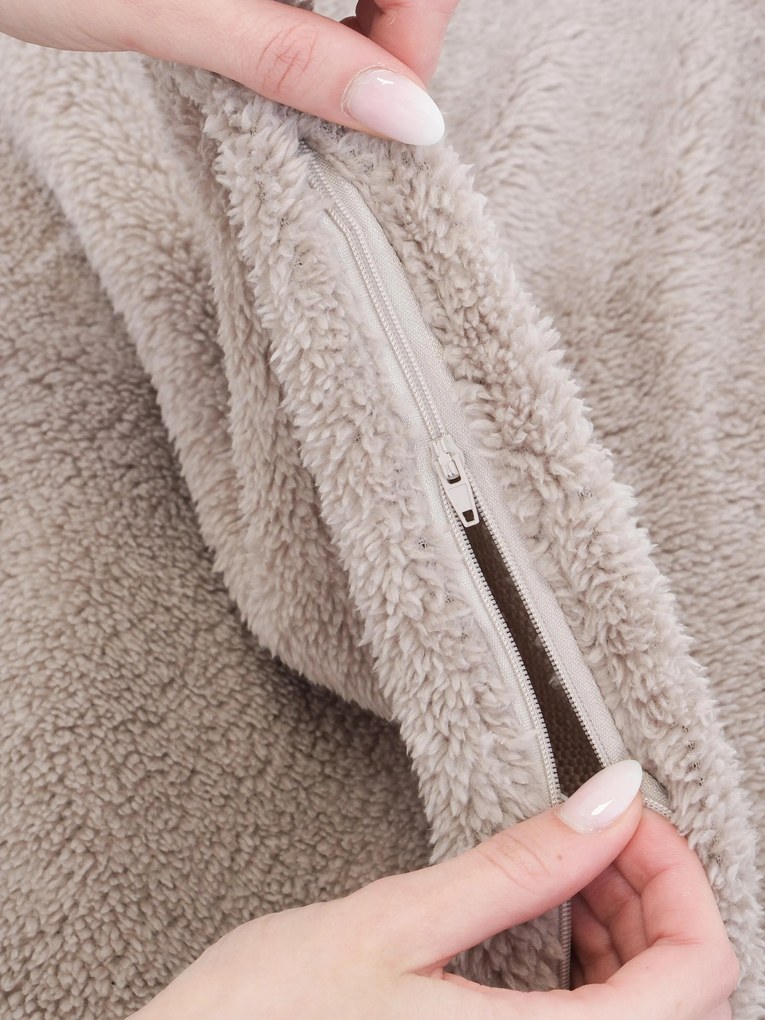 Baránkové francúzske obliečky mikroplyš Exclusive – Teddy cappuccino