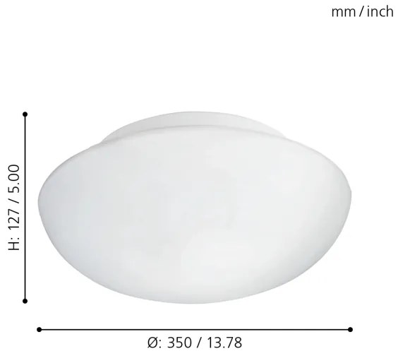 Eglo 83404 - Stropné svietidlo ELLA 2xE27/60W/230V