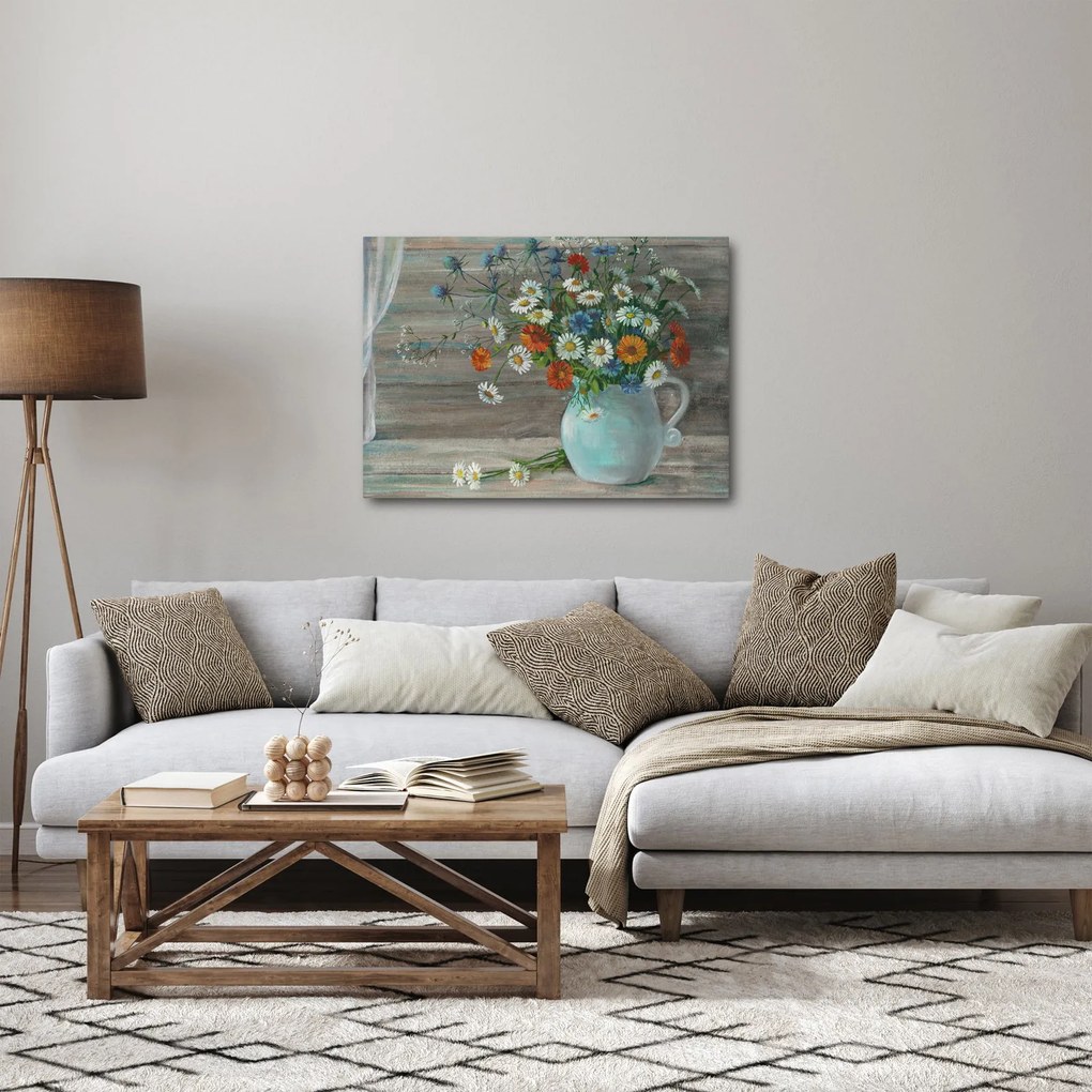 Obraz - Lúčne kvety, olejomaľba (70x50 cm)