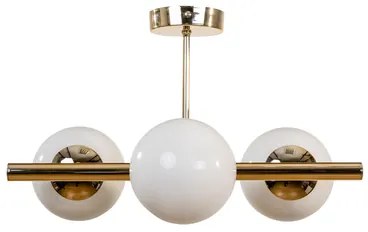 Stropná lampa zlatá LINEA III