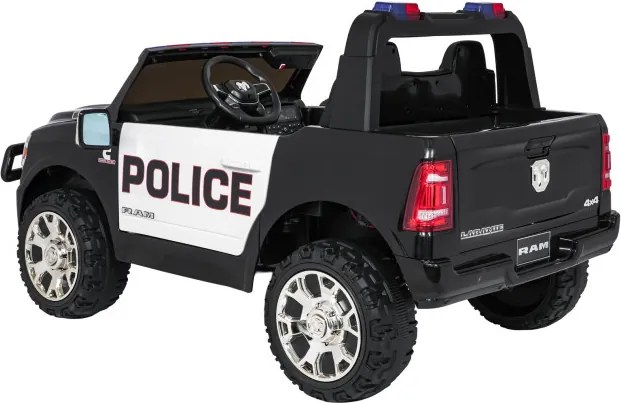 Elektrické autíčko RAM 3500 policajné čierne