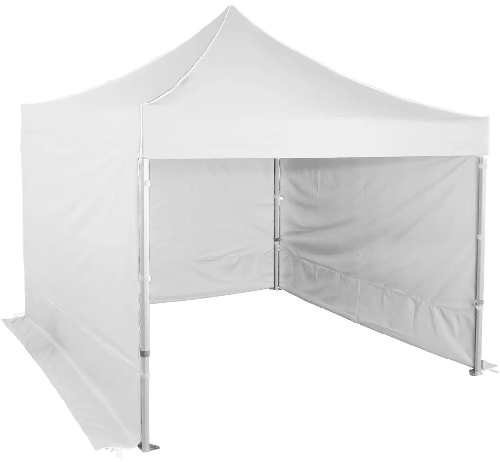Rozkladací stan 3x3m - hliníkový hexagon profi, Biela