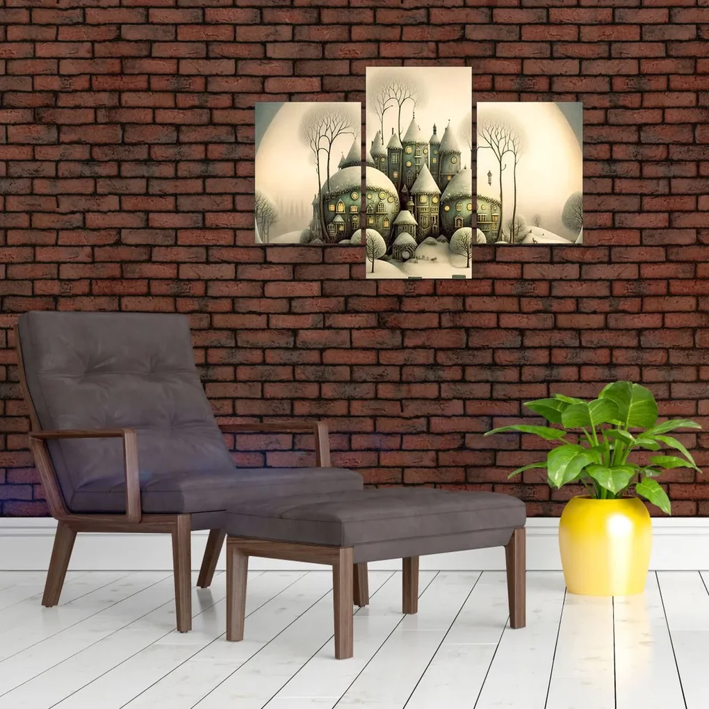 Obraz - Rozprávkové chalúpky (90x60 cm)