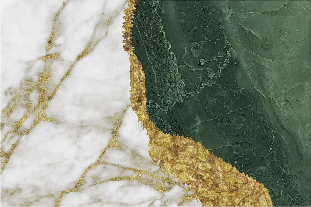Obraz - Zelený mramor N⁰3 (90x60 cm)
