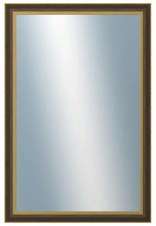 DANTIK - Zrkadlo v rámu, rozmer s rámom 80x160 cm z lišty ZVRATNÁ čiernozlatá plast (3071)