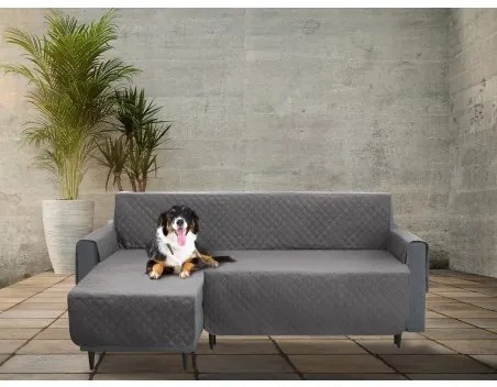 Poťah na rohovú sedačku ľavý PARIS sivý, 200 cm