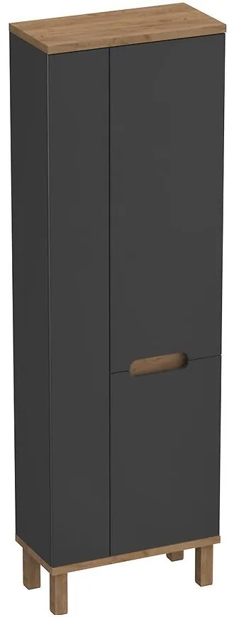 Vysoká skrinka do kúpeľne Ovo 60 Lava Mat