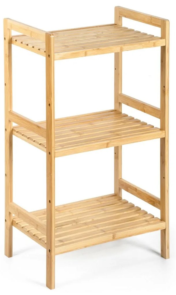 G21 Bambusový regál, 3 police, 3 poschodia