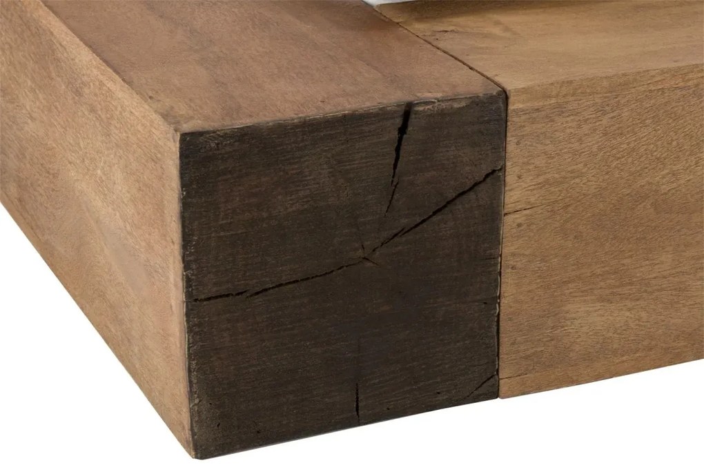 furniture-nabytek.cz - Masívna posteľ Dunas z mangového dreva, lakovaná, hnedá