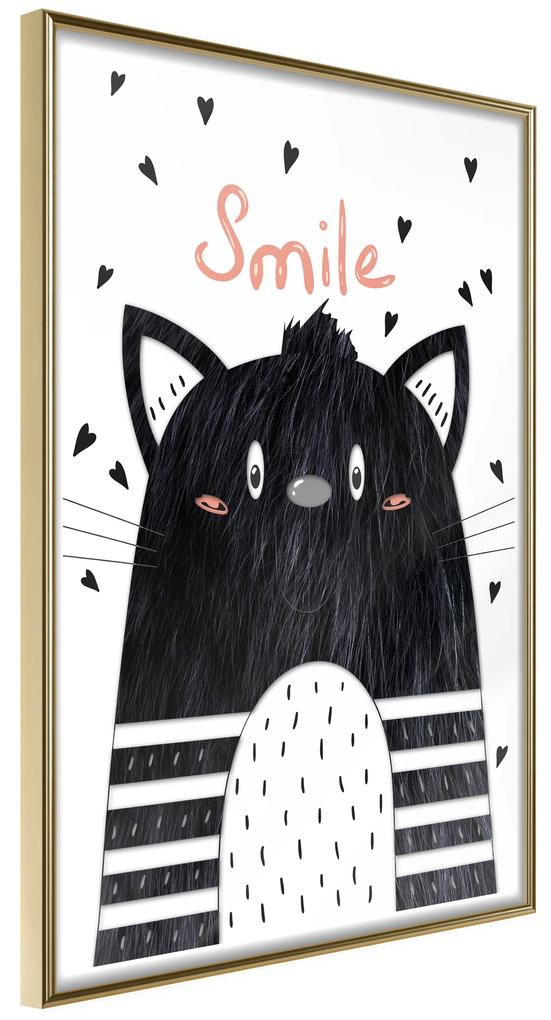 Artgeist Plagát - Smile [Poster] Veľkosť: 40x60, Verzia: Čierny rám