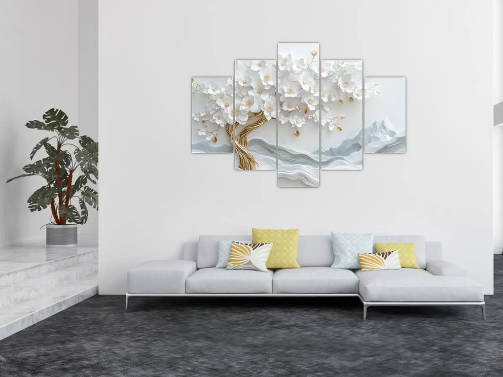 Obraz – 3D elegantný strom života (150x105 cm)