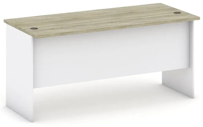 Kancelársky písací stôl MIRELLI, 160x80 cm, biela/dub sonoma