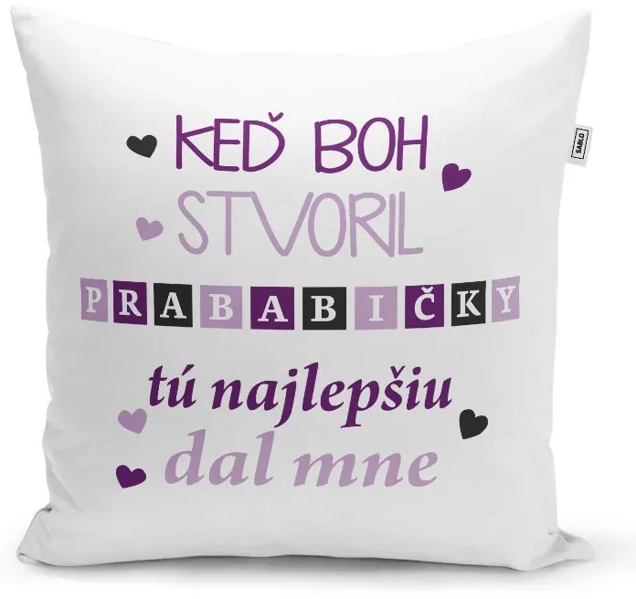 Sablio Vankúš Keď Boh stvoril prababičky: 40x40 cm