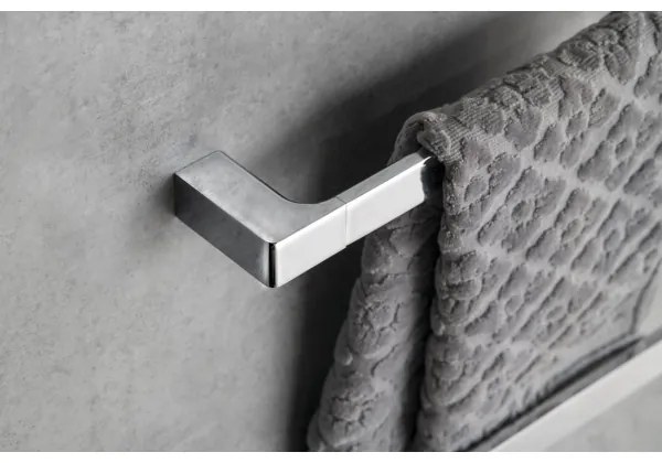 Gedy - Nástenný vešiak na uteráky PIRENEI 6,6x60 cm lesklý chróm