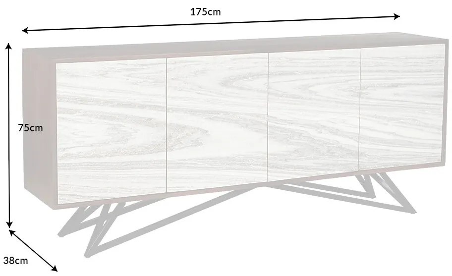 Komoda 43379 Soul 175cm Drevo Acacia