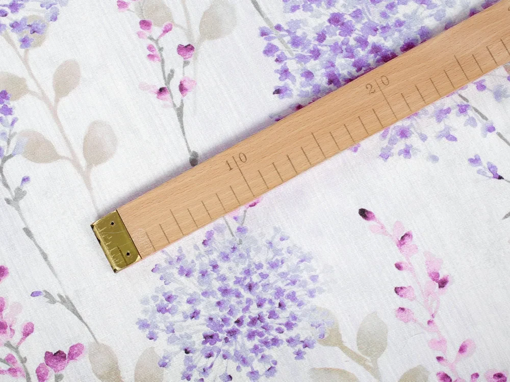 Biante Dekoračný behúň na stôl Leona LN-090 Fialové a ružové kvety 45x160 cm