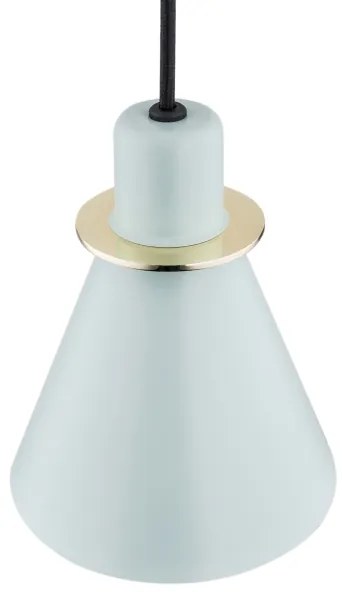 Argon 4682 - Luster na lanku BEVERLY 1xE27/15W/230V modrá/zlatá