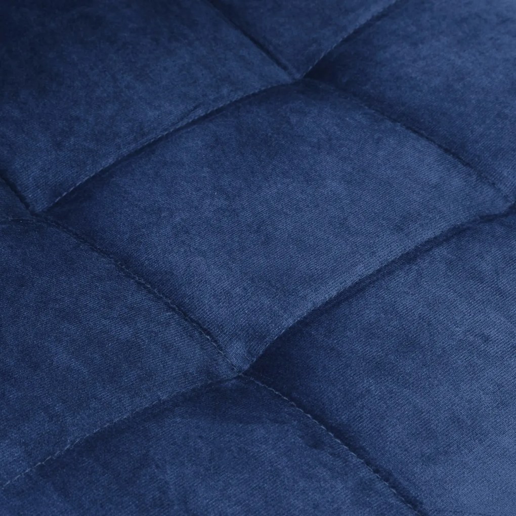 Čalúnená stolička DENVER zamat modrá