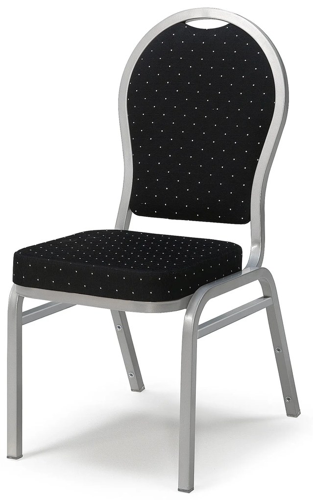 Jedálenská stolička SEATTLE, čierna / šedá