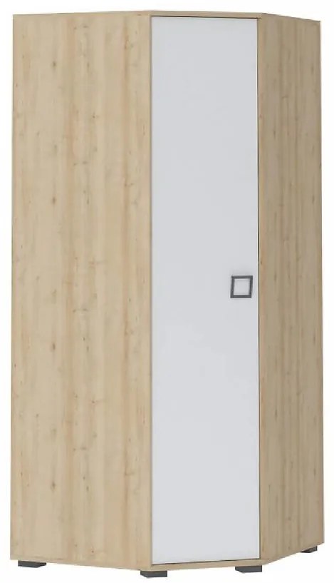 Skriňa 3D3S Kiki GUG-BK/KI-15 beech/white