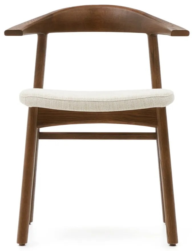 Hnedá/béžová jedálenská stolička Timons – Kave Home