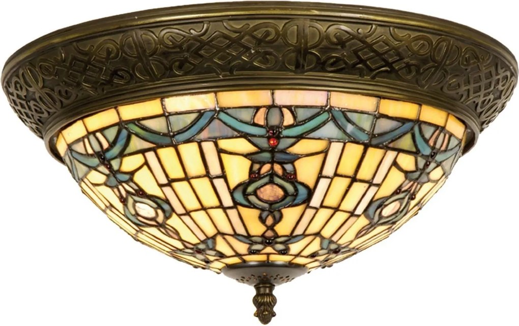 Stropné svietidlo Tiffany Alloment - Ø 38*19 cm 2x E14 / Max 40W