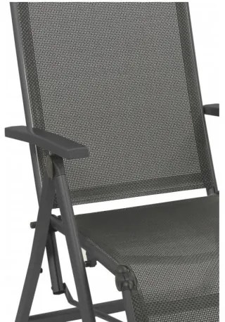 Doppler ACTIVE sivé - záhradné relaxačné polohovacie kreslo