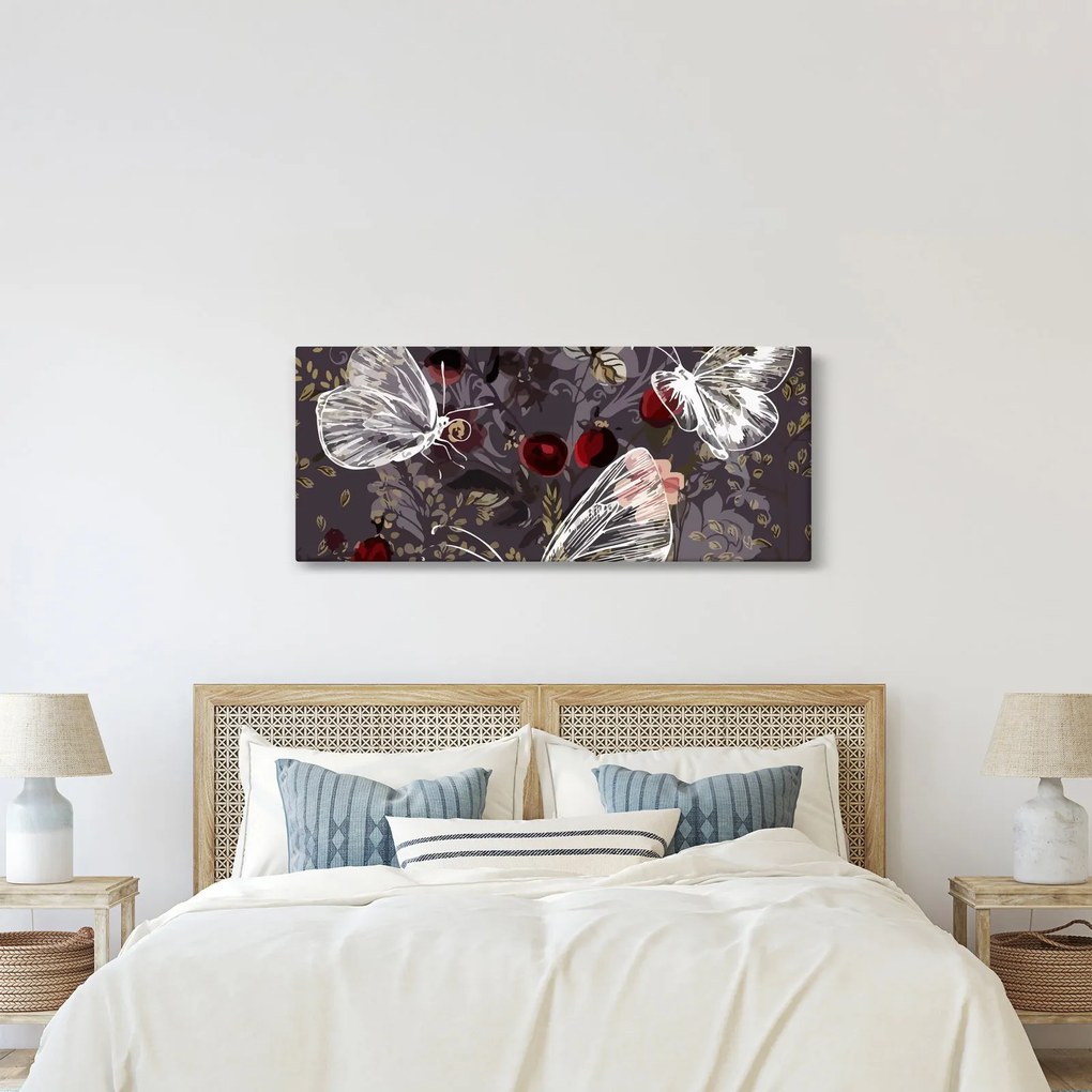 Obraz motýľov (120x50 cm)