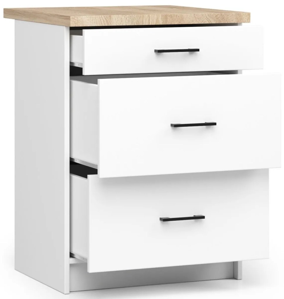 Kuchynská linka Olivie S 60 cm 3S biela