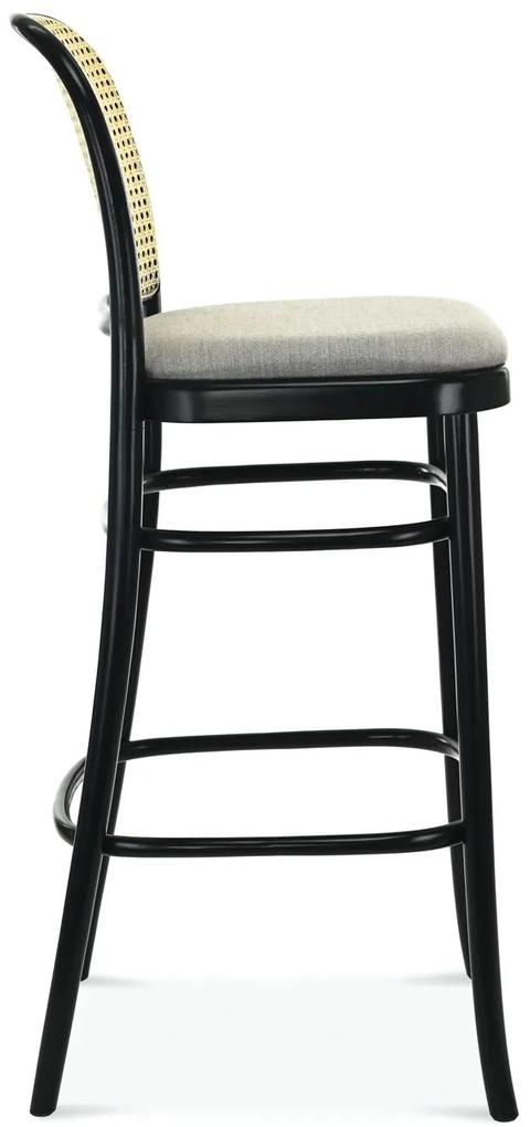 FAMEG BST-811/1 - barová stolička Farba dreva: buk premium, Čalúnenie: koža L2