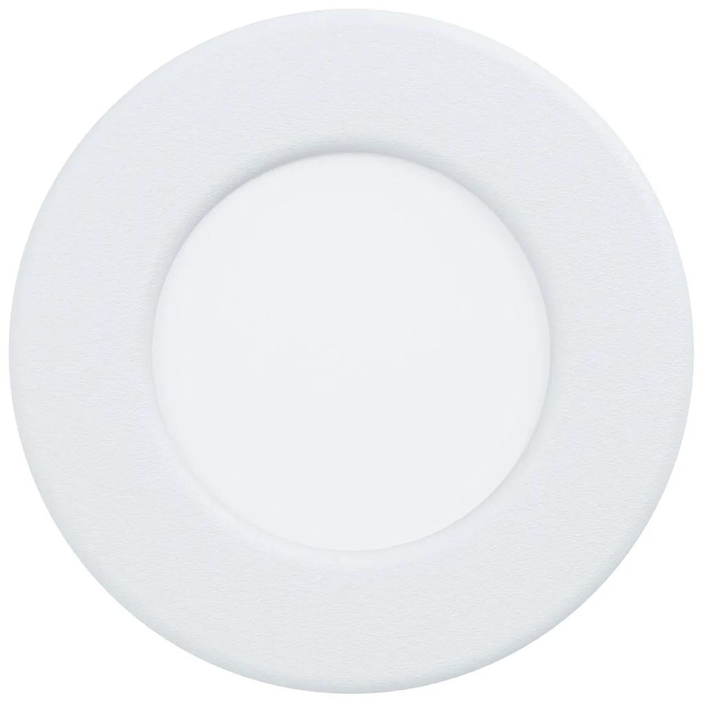 EGLO Zápustné LED bodové osvetlenie FUEVA 5, 2,7W, denná biela, 86mm, okrúhle, biele